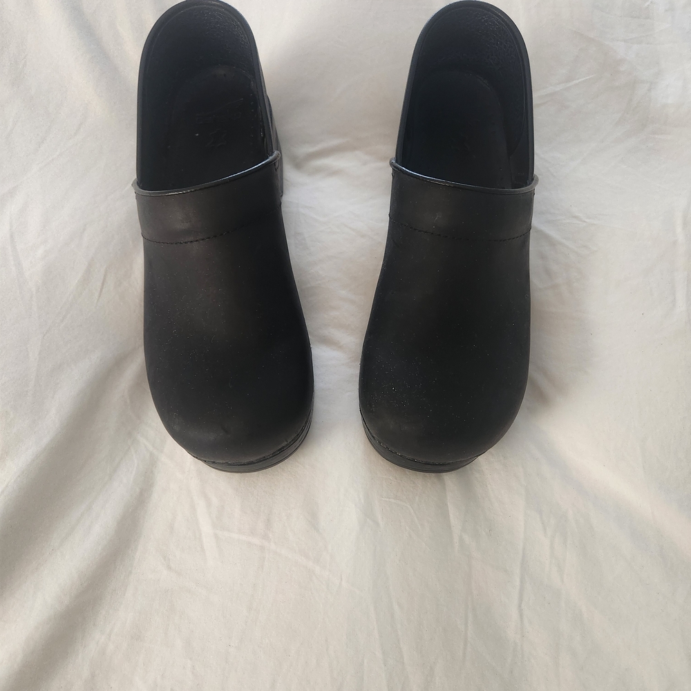 Dansko Black Men's Slip-On Clogs with Smooth Upper EU 45 US 11.5